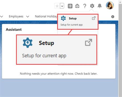 Not salesforce formula.  Step 2: Click on the Setup option.