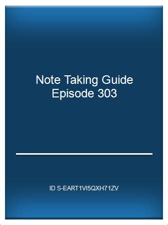 Not taking guide episode 303 answer guide. - Yamaha waverunner fx1800 full service repair manual 2008 2012.