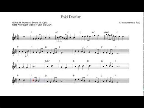 Nota Akor Eşlik Eski Dostlar Blogger.