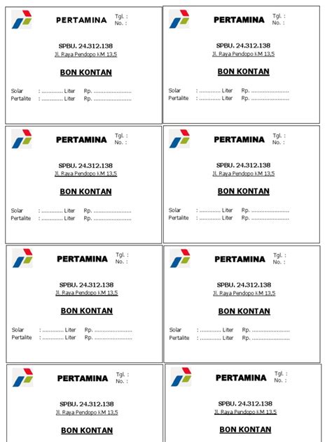 Nota pertamini. 612.  Print using the logo (setup in the menu template...