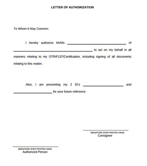 Notarized Letter Of Authorization Database Letter Template Collection