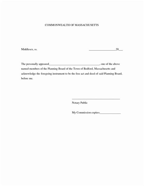 Notary Signature Template with Block Public Sample to Latter Example