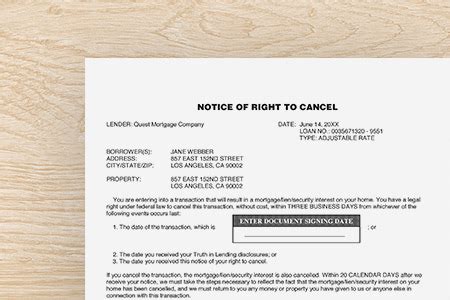 Notary Signing Agent Document FAQ Notice Of Right To Cancel Notary