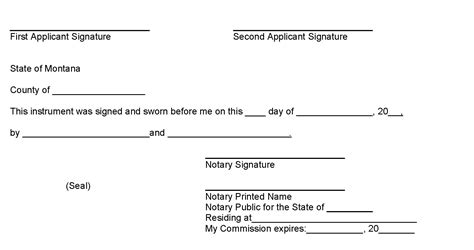 Notary Template For Signature