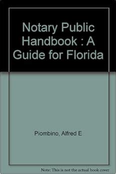 Notary public handbook a guide for florida. - Manual on lucas epic injector pump.
