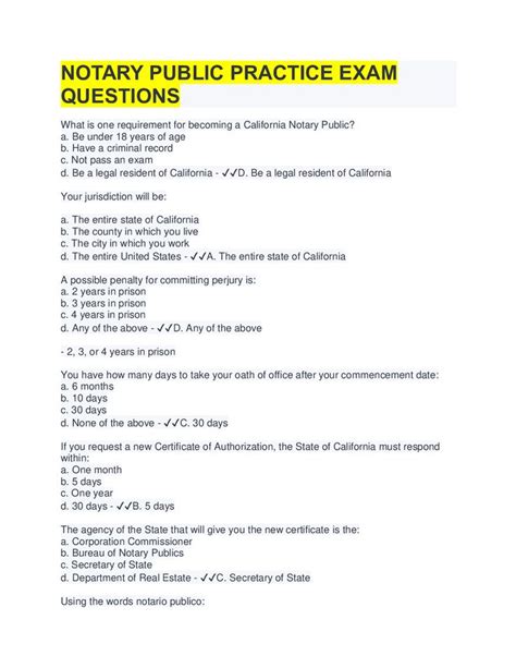 Quick guide to practice exam questions for NYS Notary Public Exam. Share. Students also viewed. Notary Practice Test 1. 40 terms. braver1093. Preview. New York Notary 2023 Practice Exam #1. 40 terms. asamonkey. Preview. PC 832 Practice Quiz - M/C Set A. Teacher 19 terms. Luciey_Kihato. Preview. Intentional Tort Defenses/ Privileges.. 
