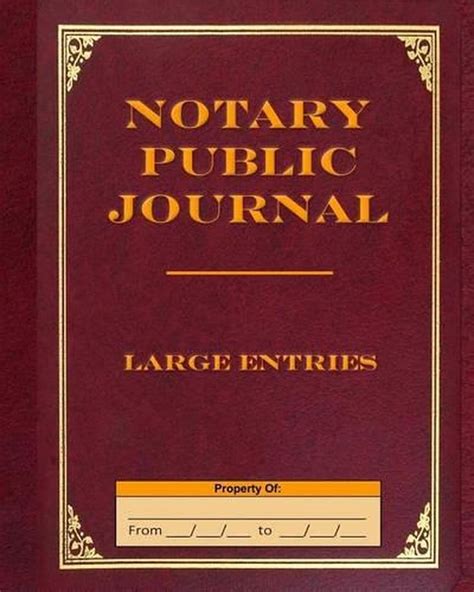 Full Download Notary Public Journal Large Entries By Angelo Tropea