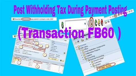 Note 377065 - FB60: Withholding tax is not updated for new …