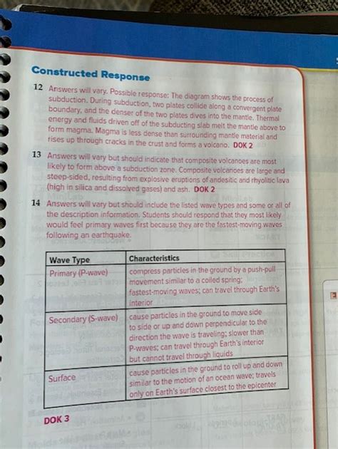Note Taking 6th Grade Science Answers