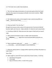 Note Taking Study Guide The Soviet Union Under Stalin