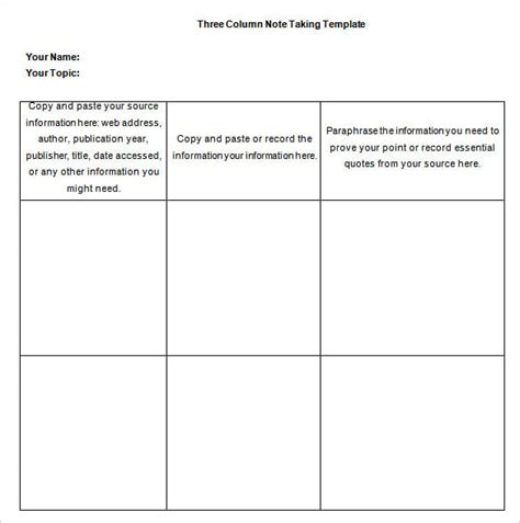 Note Templates 17+ Free Word, Excel, PDF Format Download! Free