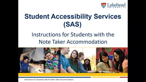 note taker accommodation for courses where they will not be using this accommodation. When requesting a note taker, the student should consider the format of the course (i.e., lecture based vs. experiential). These considerations will ensure that students are requesting note takers for courses where this will serve as an appropriate accommodation.. 