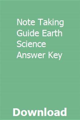Note taking guide earth science answer key. - Study guide lpn to rn exams.