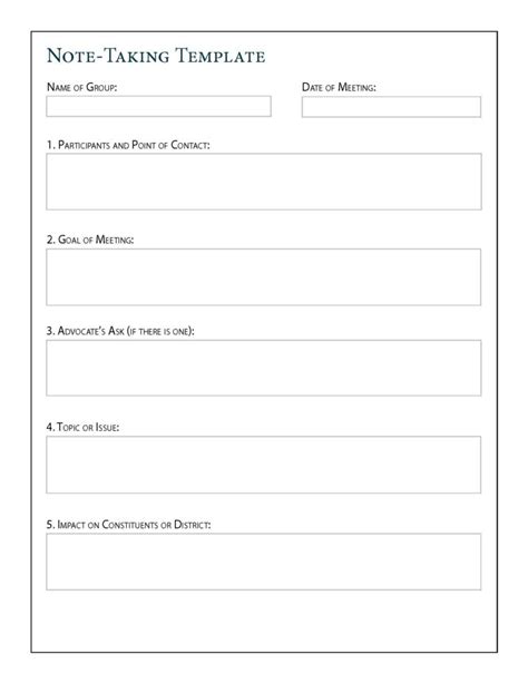 NoteTaking Template Ballast Research