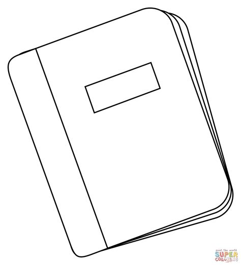 Notebook Coloring Page Notebook Coloring Pages This printable