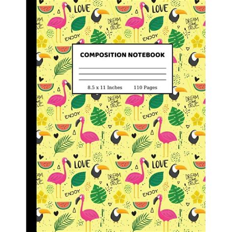 Read Online Notebook Vintagerainbow Composition Notebook  College Ruled 110 Pages  Large 85 X 11 By Not A Book