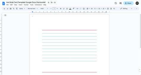 Notecard Template Google Docs Portal Tutorials