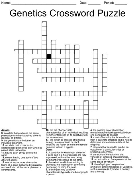 The Crossword Solver found 30 answers to "Genetic cop