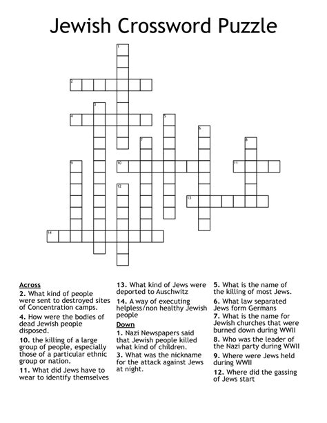 Find the latest crossword clues from New York Times Crosswords, LA Times Crosswords and many more. Crossword Solver. Crossword Finders. Crossword Answers ... RABBI Jewish scholar (5) The Guardian Quick: Feb 23, 2024 : 86% AIRLESS Unventilated and ... HILLEL Noted Jewish scholar (6) Eugene Sheffer: Jan 1, 2024 : 73%