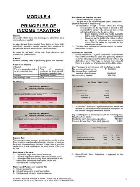 Notes - Income Tax Unit 1 2 3 Notes - Free PDF - College Tutor