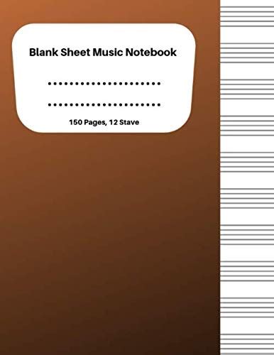 Notes A Blank Sheet Music Notebook With Bright Ab