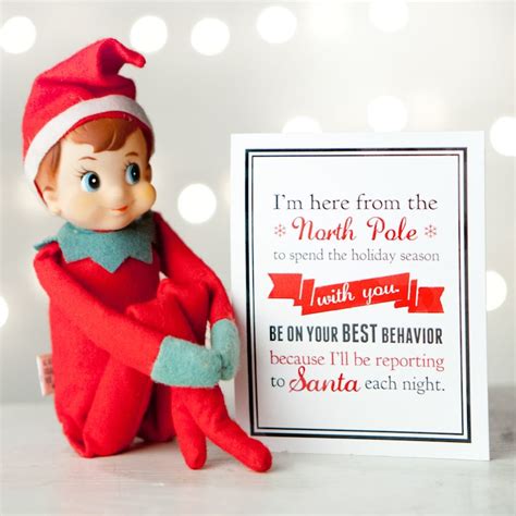 Notes From the Elf Digital Files for DIY Printable Note Etsy Elf on