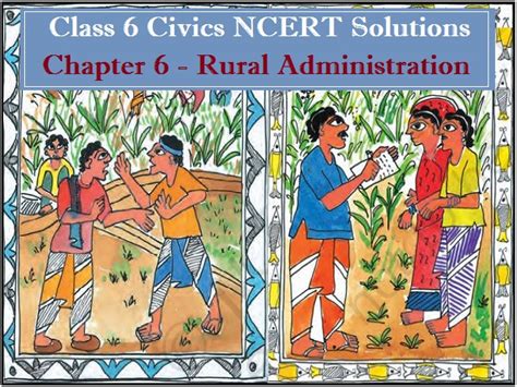 Notes of Ch 6 Rural Administration Class 6th Civics