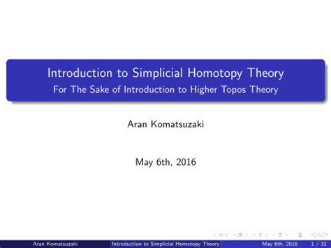 Notes on simplicial homotopy theory - Departament de …