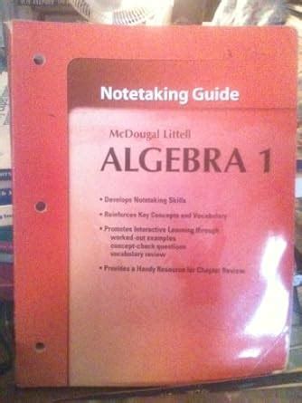 Notetaking guide mcdougal littell algebra 1 antworten. - Handbuch der frakturen handbuch der frakturen.
