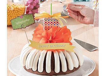 If you would like an alternative to our signature frosting petals, our 8” and 10” Bundt Cakes can be topped with our drizzle frosting design or, for a lighter touch, a light drizzle. Some of the flavors we offer contain products such as peanuts or tree nuts that are consistently present in our bakeries.