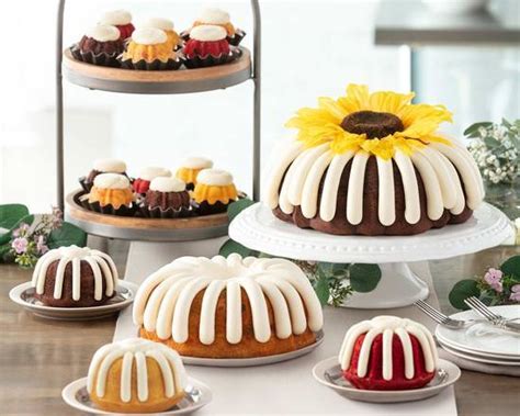 Baking Spirits Bright 8" Decorated Bundt Cake. $52.46. Happy Bundt’day 10” Decorated Bundt Cake. $65.88. Strawberries & Cream Bundtlet. $7.32. Christmas Hats and Trees Bundtinis® - Signature Assortment and Toppers. $48.80. Ugly Sweaters Bundtinis® - Signature Assortment and Toppers.