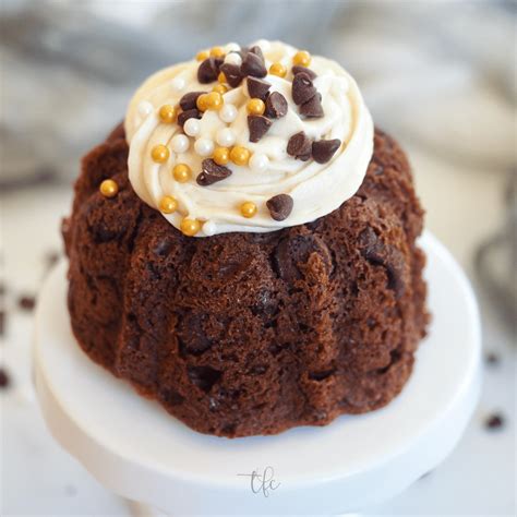 Nothing bundt cakes chocolate chocolate chip bundtlet. Converting a yellow boxed cake mix to chocolate involves a few basic tweaks like adding a small amount of cocoa powder to the batter. Follow the cake recipe on the back of the yell... 