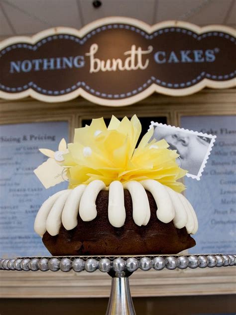 Shop all kinds of Bundt cakes at Nothing Bundt Cakes, a bakery chain that delivers quality and freshness to your door or pickup location. Whether you need a cake for a birthday, wedding, anniversary, or any other celebration, you can find the perfect flavor and size for your occasion. Order online or visit a bakery near you to see the options and …. 