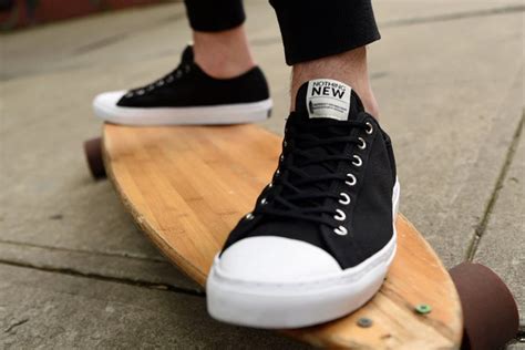 Nothing new shoes. A pair of Nothing New sneakers. After successfully launching Thursday Boot Co. in 2014 via a Kickstarter campaign, brand co-founder and CEO Nolan Walsh is embarking on yet another project: the ... 