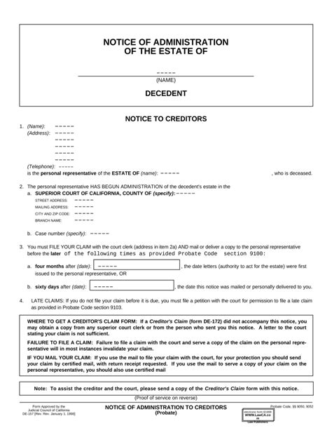 Notice Creditors File Complete with ease airSlate SignNow