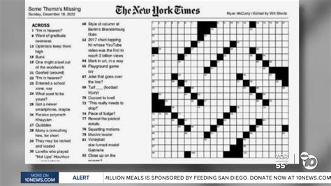 Notice NYT Crossword Clue - News