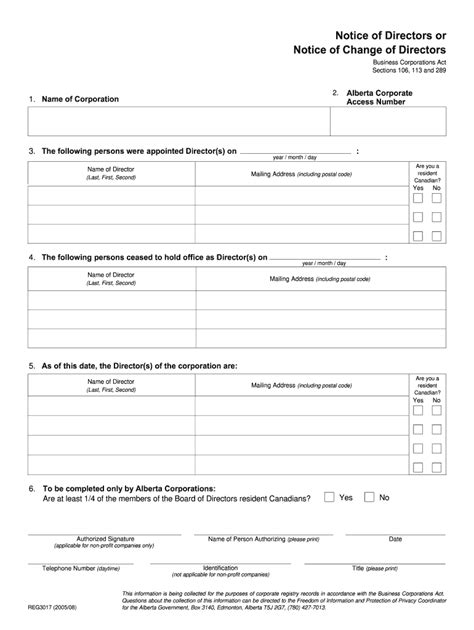 Notice Of Change Of Shareholders Alberta - portalpn.com