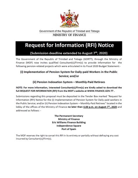 Notice of Request for Information (RFI) on Public and Private Secto…