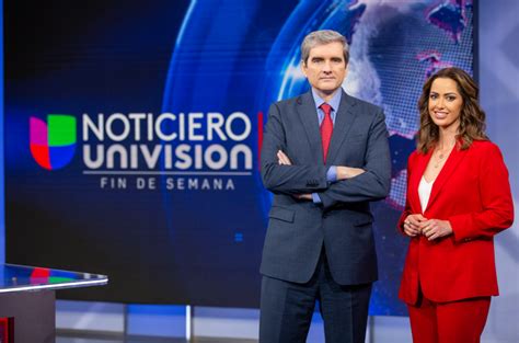 Noticiero Univision: With Ilia Calderón, Jorge Ramos, Claudia Uceda.