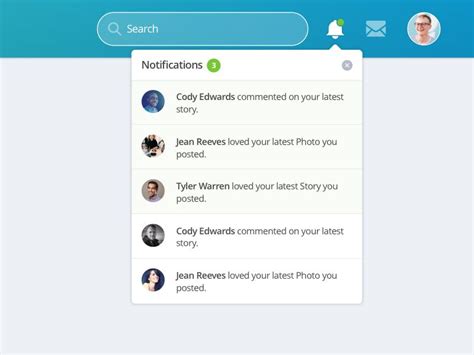 Notifications Web dans