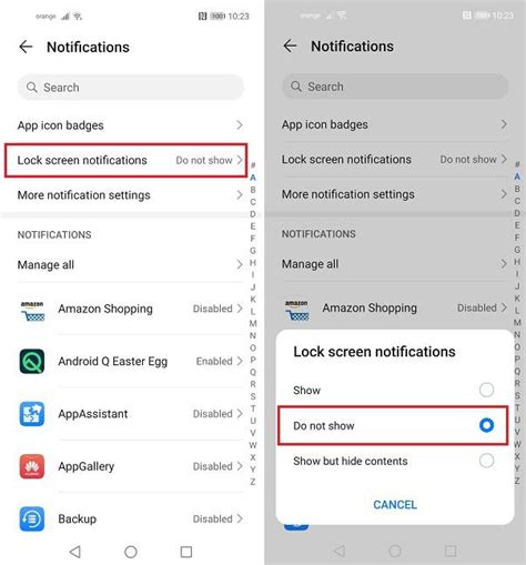 Notifications not showing on lock screen huawei.  Selon les notifications...