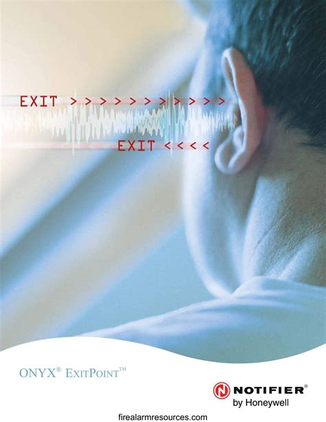 Notifier ONYX ExitPoint Directional Sound Speaker Brochure