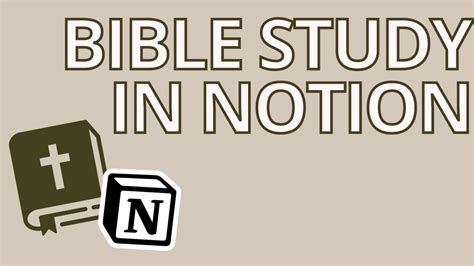 Notion Bible Study Template