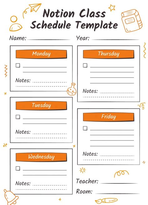 Notion Class Schedule Free Google Docs Template gdoc.io