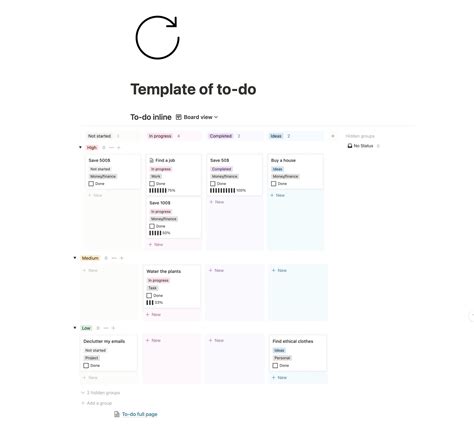 Notion Todo Template