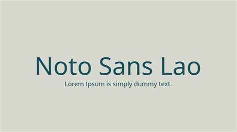 Noto Sans Lao Regular Font - FFonts.net