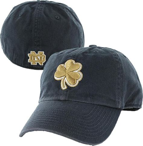 Notre Dame Fighting Irish Blue Baseball Style Hat Cap Shamrock …