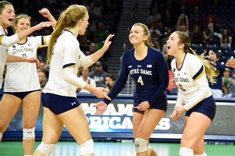 Notre dame women's volleyball schedule. Get the latest news, schedule, scores, roster, stats, standings and photos for the 2021-2022 Notre Dame Irish Girls Volleyball. 