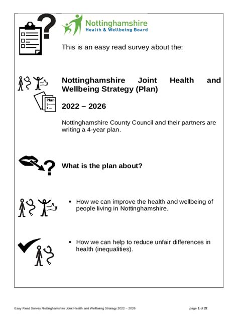 Nottinghamshire Joint Health and Wellbeing Strategy Consultation