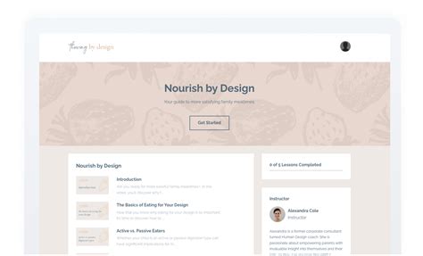 Nourish by Design Course